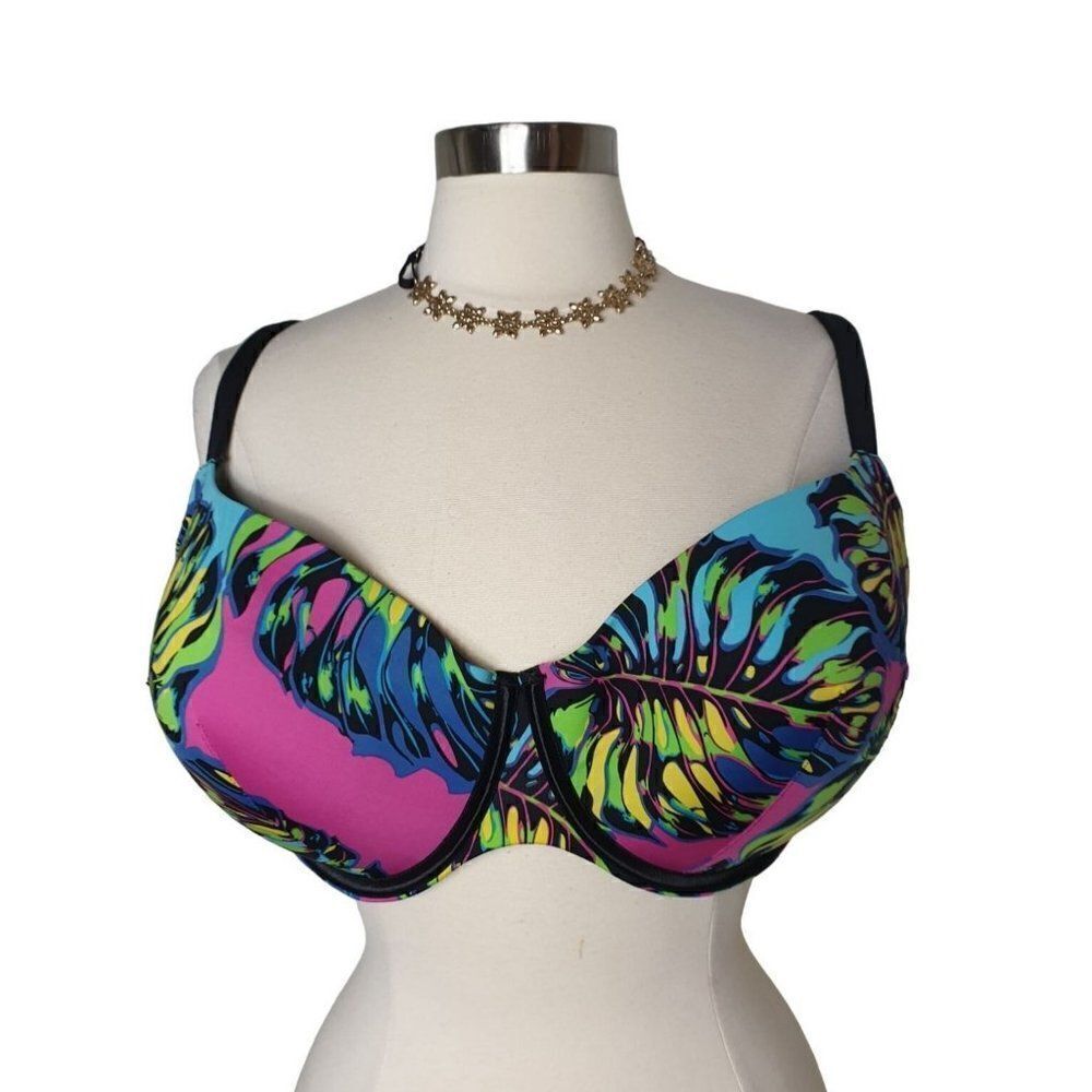 Cacique 42F Bra Light Push Up Underwire Molded Full Coverage Bra 42F NWOT